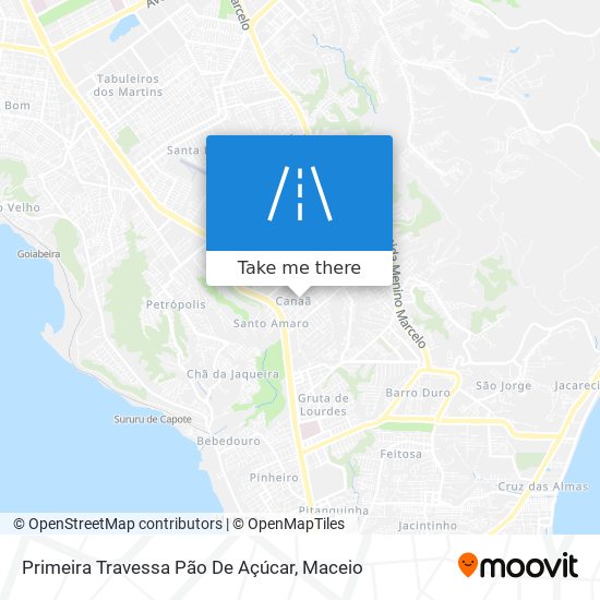 Primeira Travessa Pão De Açúcar map