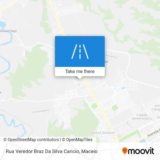 Rua Veredor Braz Da Silva Caricio map