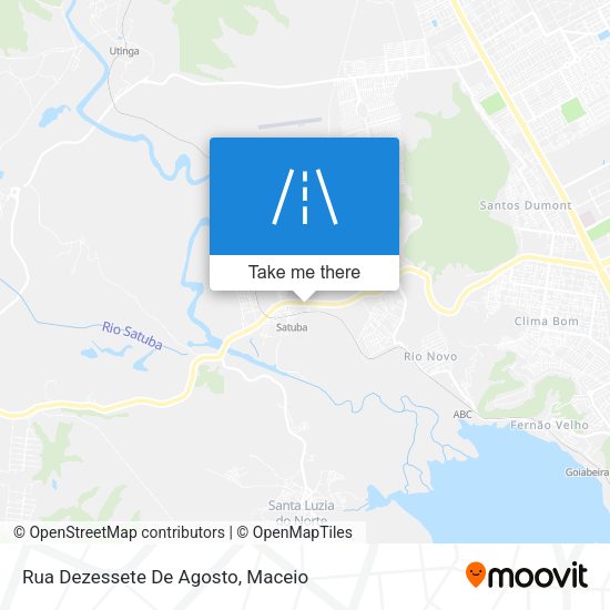 Rua Dezessete De Agosto map