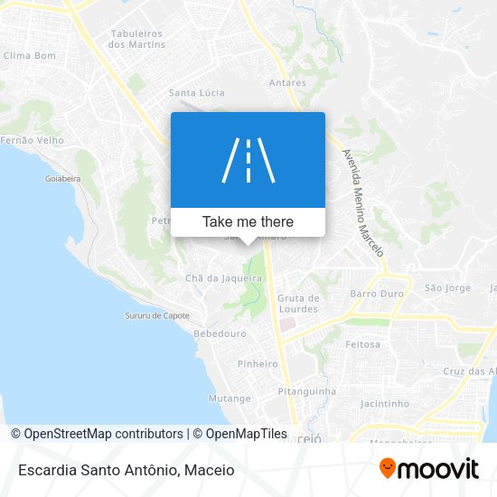 Escardia Santo Antônio map