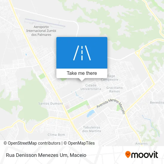 Rua Denisson Menezes Um map