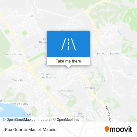 Rua Odorito Maciel map