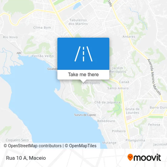 Rua 10 A map