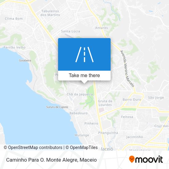 Caminho Para O. Monte Alegre map