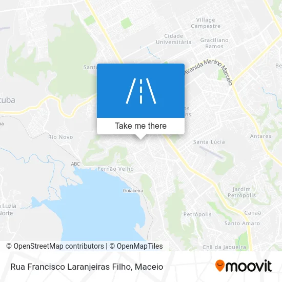 Rua Francisco Laranjeiras Filho map