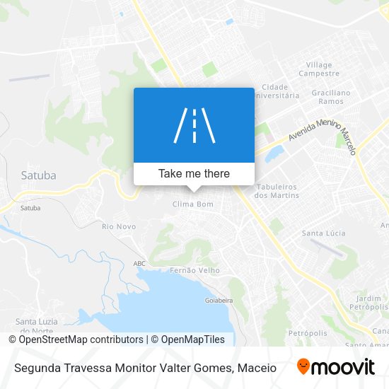 Segunda Travessa Monitor Valter Gomes map