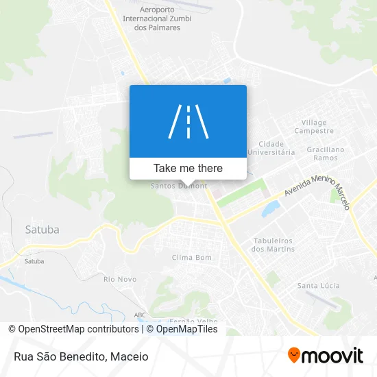 Rua São Benedito map