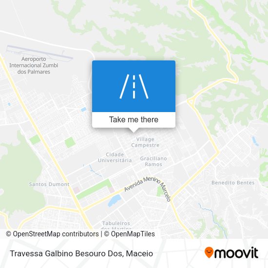 Travessa Galbino Besouro Dos map