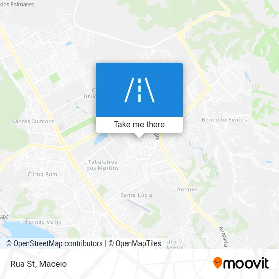 Rua St map