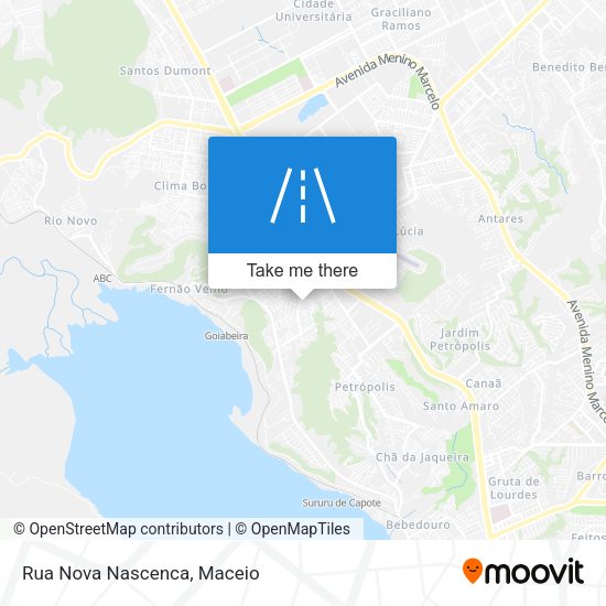 Rua Nova Nascenca map