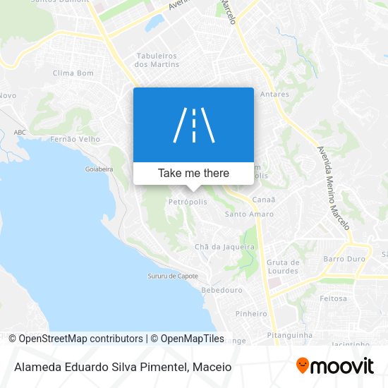 Alameda Eduardo Silva Pimentel map
