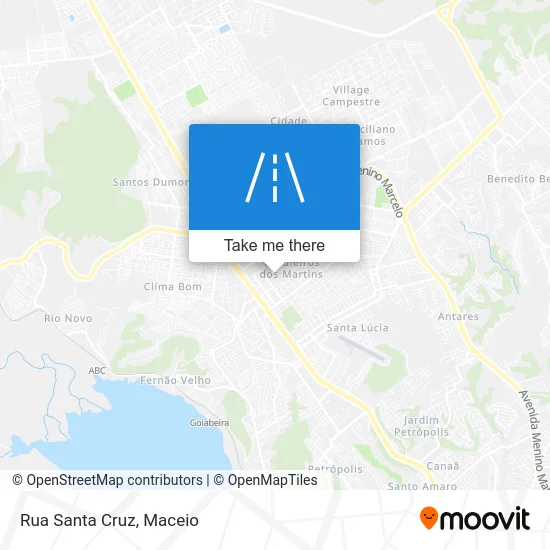 Rua Santa Cruz map