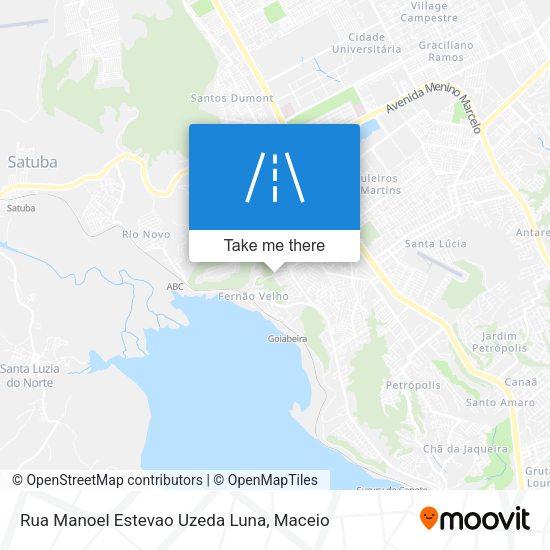 Rua Manoel Estevao Uzeda Luna map