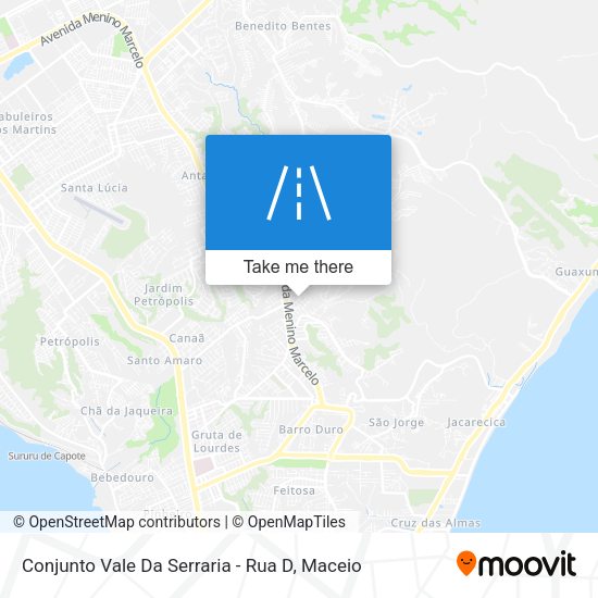 Conjunto Vale Da Serraria - Rua D map