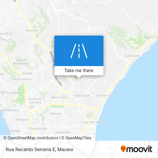 Rua Recanto Serraria E map