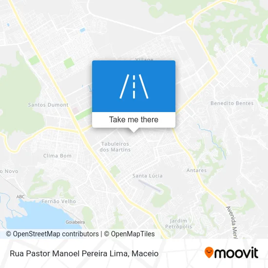 Rua Pastor Manoel Pereira Lima map