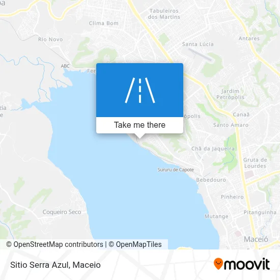 Sitio Serra Azul map