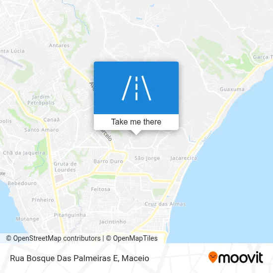 Rua Bosque Das Palmeiras E map