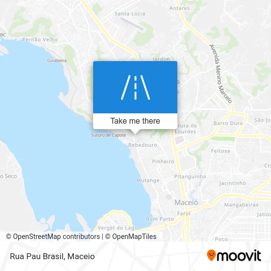 Rua Pau Brasil map