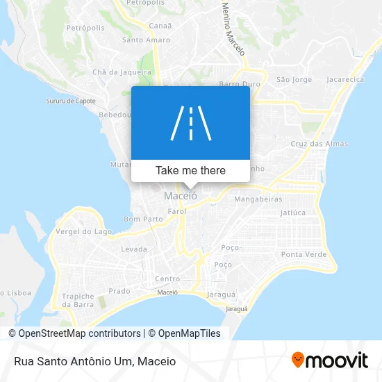 Rua Santo Antônio Um map
