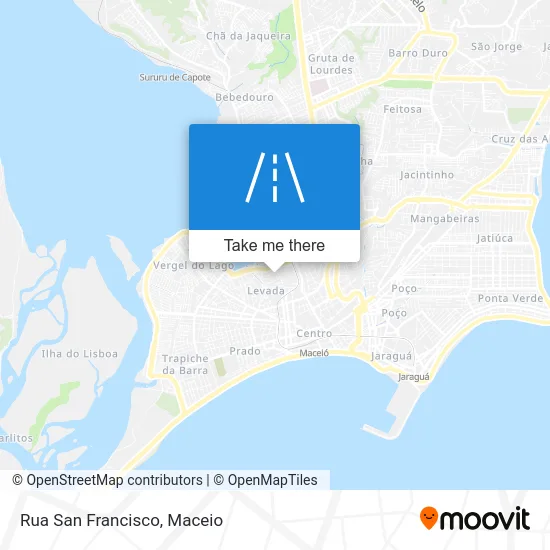 Rua San Francisco map
