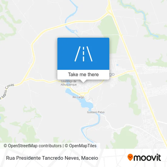 Rua Presidente Tancredo Neves map