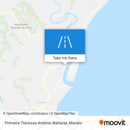 Primeira Travessa Antônio Baltazar map