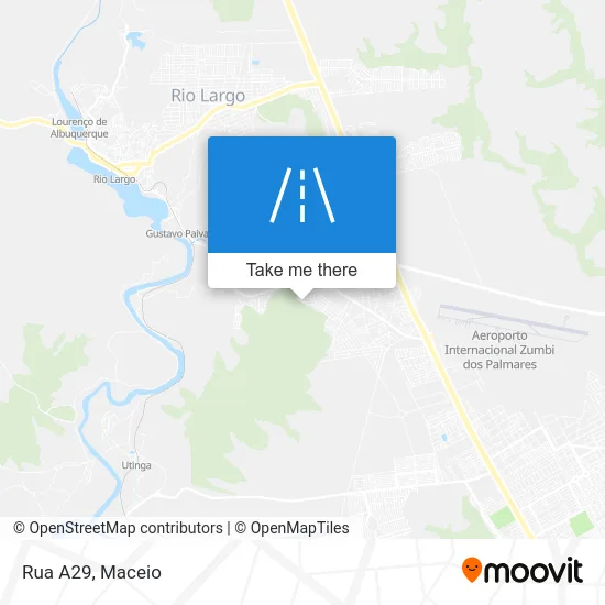 Rua A29 map