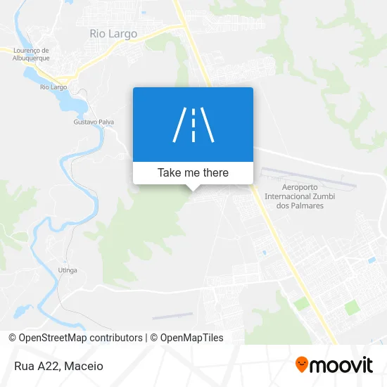 Rua A22 map