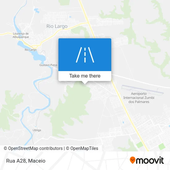 Rua A28 map