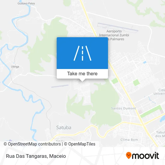 Rua Das Tangaras map