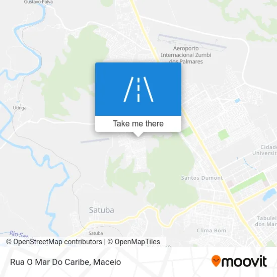 Rua O Mar Do Caribe map
