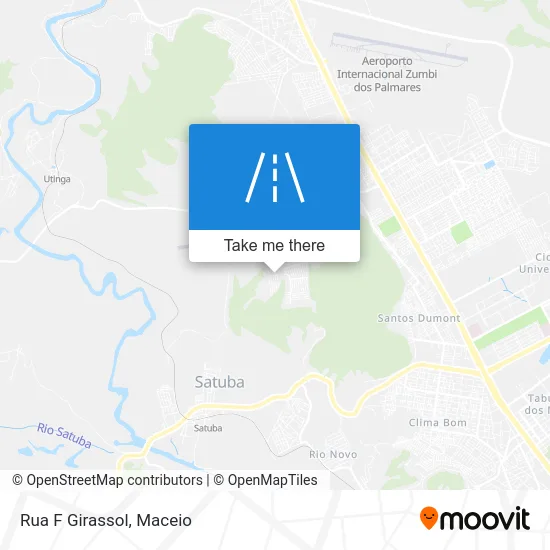 Rua F Girassol map
