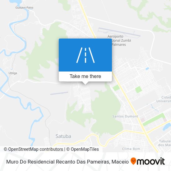 Muro Do Residencial Recanto Das Pameiras map
