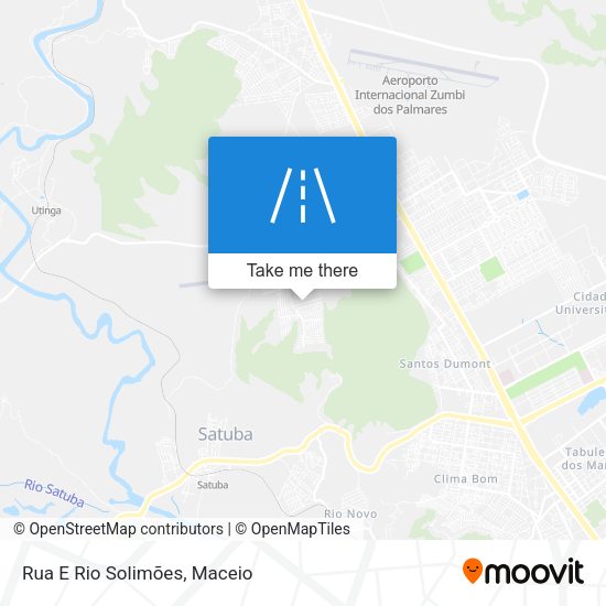 Rua E Rio Solimões map