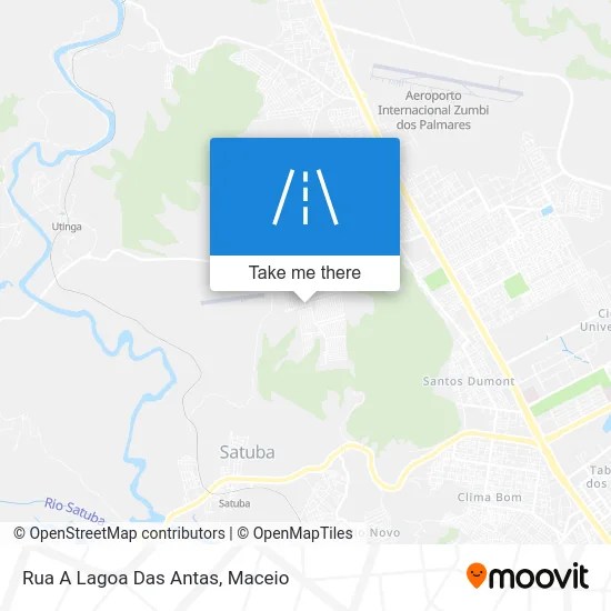 Rua A Lagoa Das Antas map