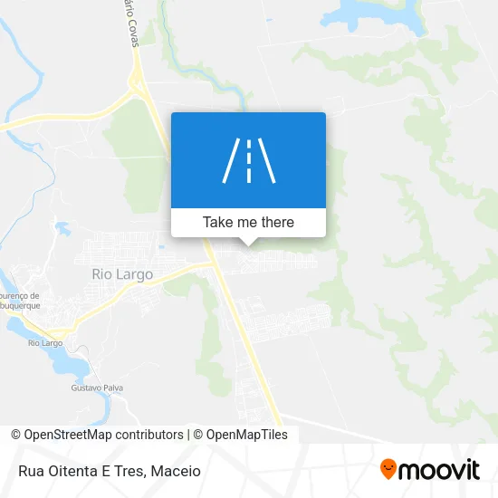 Rua Oitenta E Tres map