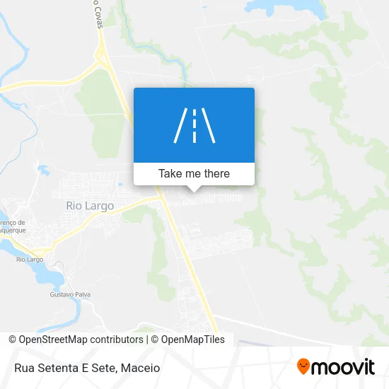 Rua Setenta E Sete map