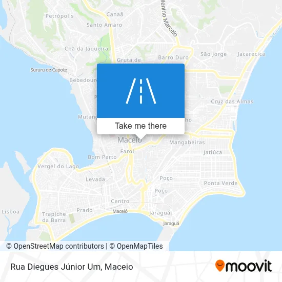 Rua Diegues Júnior Um map