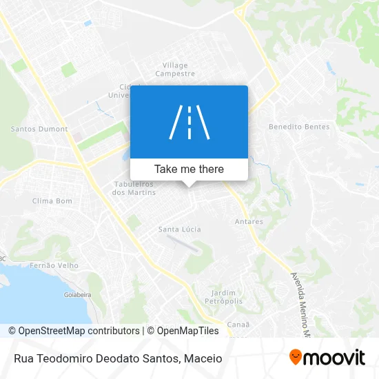 Rua Teodomiro Deodato Santos map