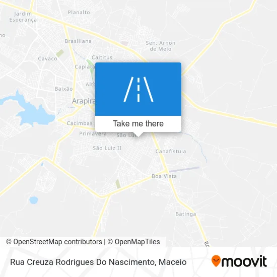 Rua Creuza Rodrigues Do Nascimento map