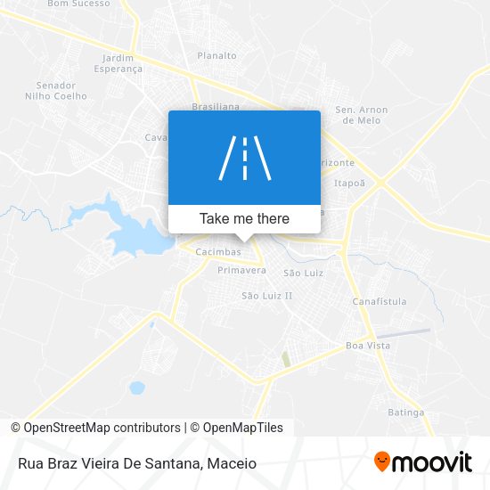 Rua Braz Vieira De Santana map