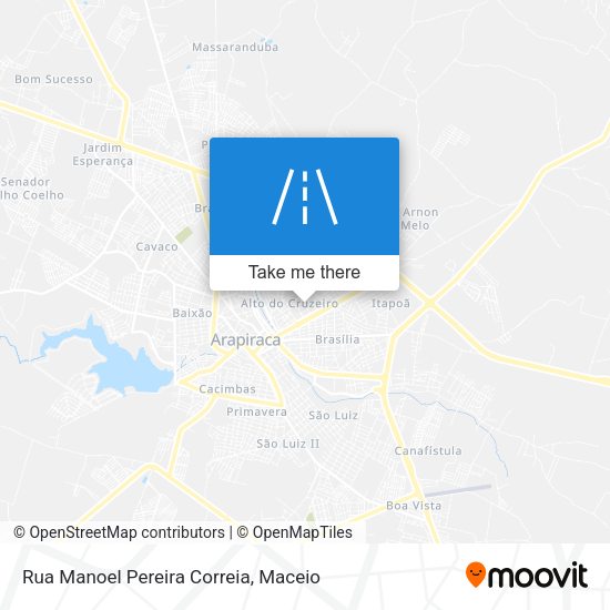 Rua Manoel Pereira Correia map