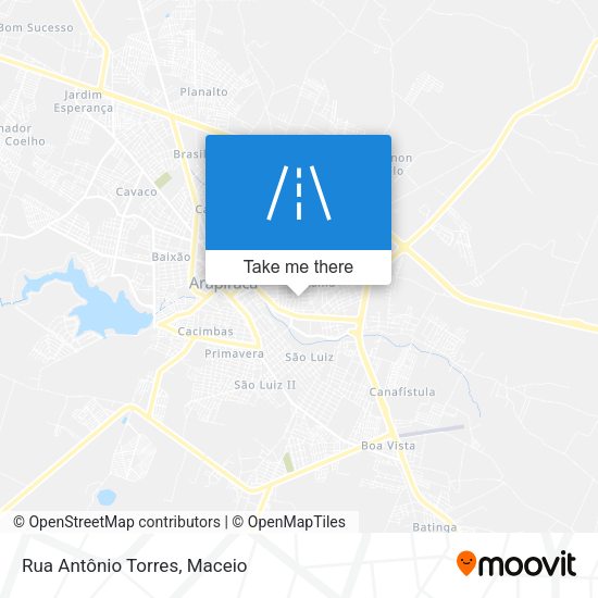 Rua Antônio Torres map
