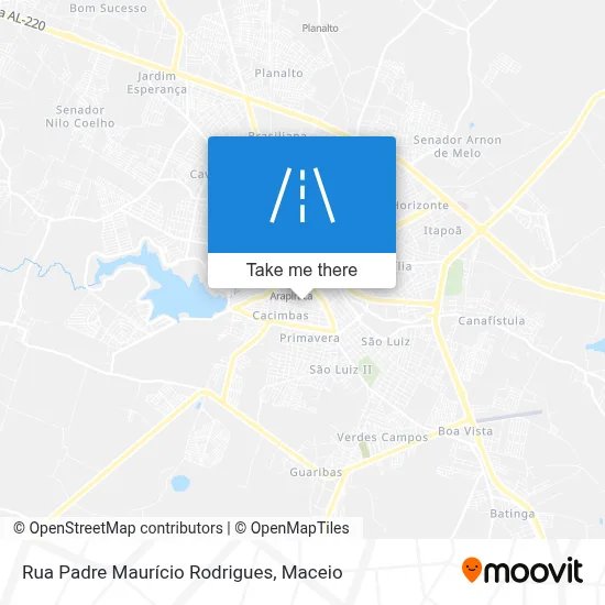 Rua Padre Maurício Rodrigues map