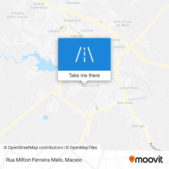 Rua Milton Ferreira Melo map