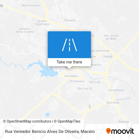 Rua Vereador Benício Alves De Oliveira map