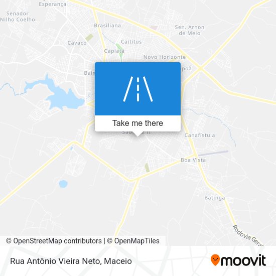 Rua Antônio Vieira Neto map