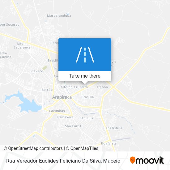 Rua Vereador Euclides Feliciano Da Silva map