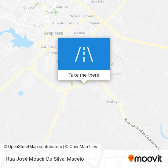 Rua José Moacir Da Silva map